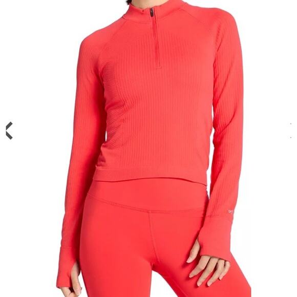 NWT DSG Momentum Seamless 1/4 Zip Pullover Lightning Red Women’s Size XL - Picture 1 of 14